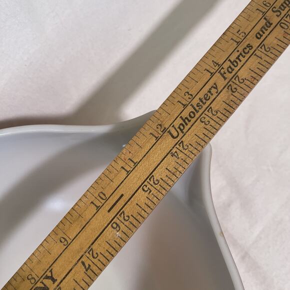 Vintage Pyrex Old Orchard Brown 4 Qt Cinderella Mixing Bowl #444 Made in USA - Picture 8 of 9